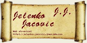 Jelenko Jačović vizit kartica